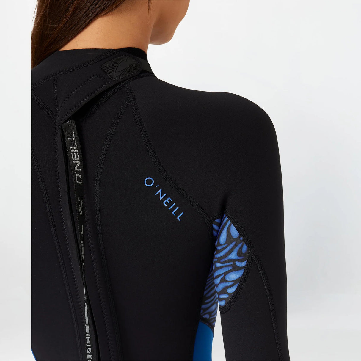 O'Neill Womens 2mm Bahia Back Zip Long Sleeve Boyleg Springsuit