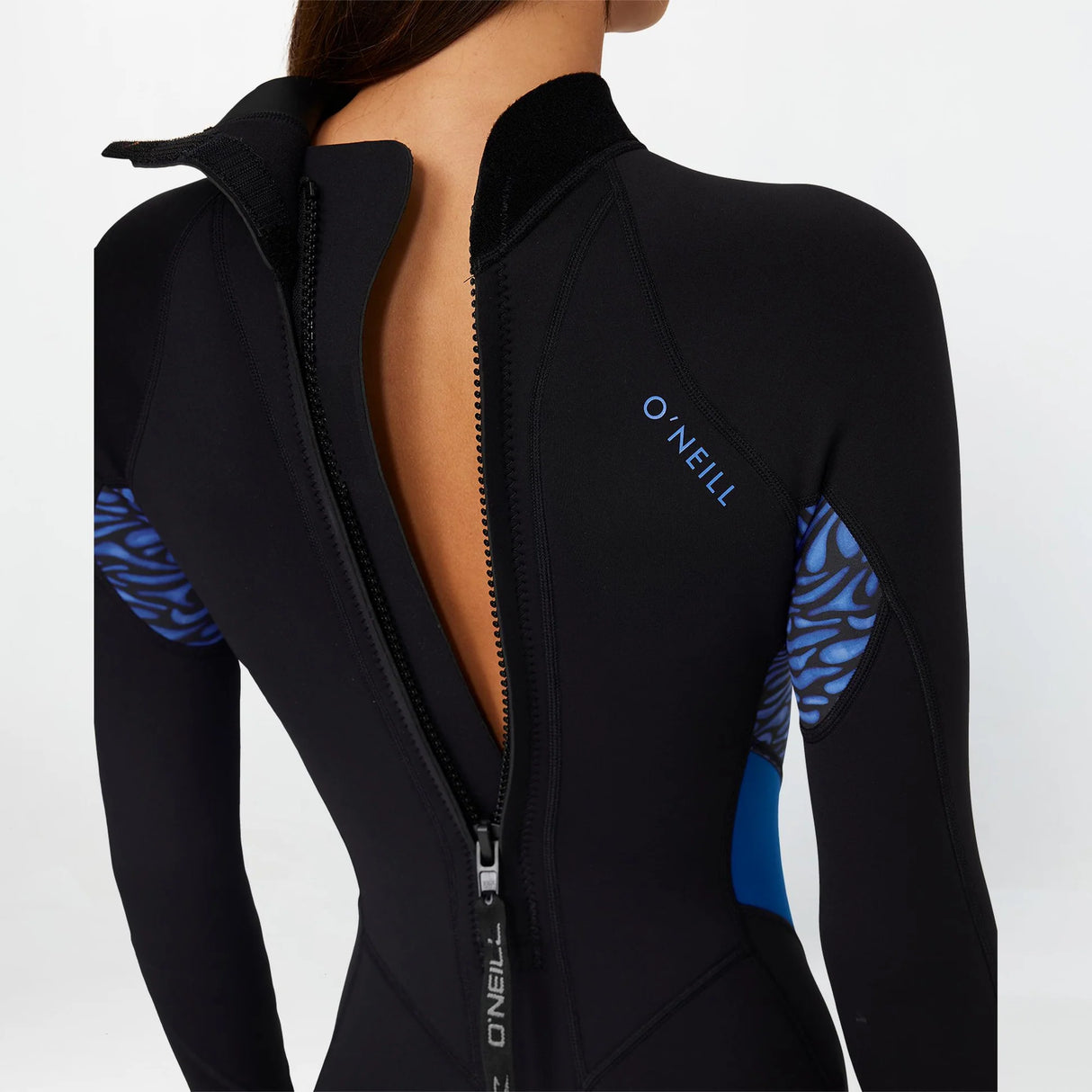 O'Neill Womens 2mm Bahia Back Zip Long Sleeve Boyleg Springsuit