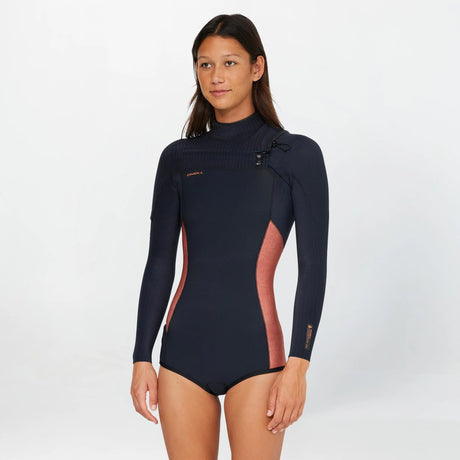 O'Neill Women's Hyperfreak 2mm Chest Zip Long Sleeve Spring Suit