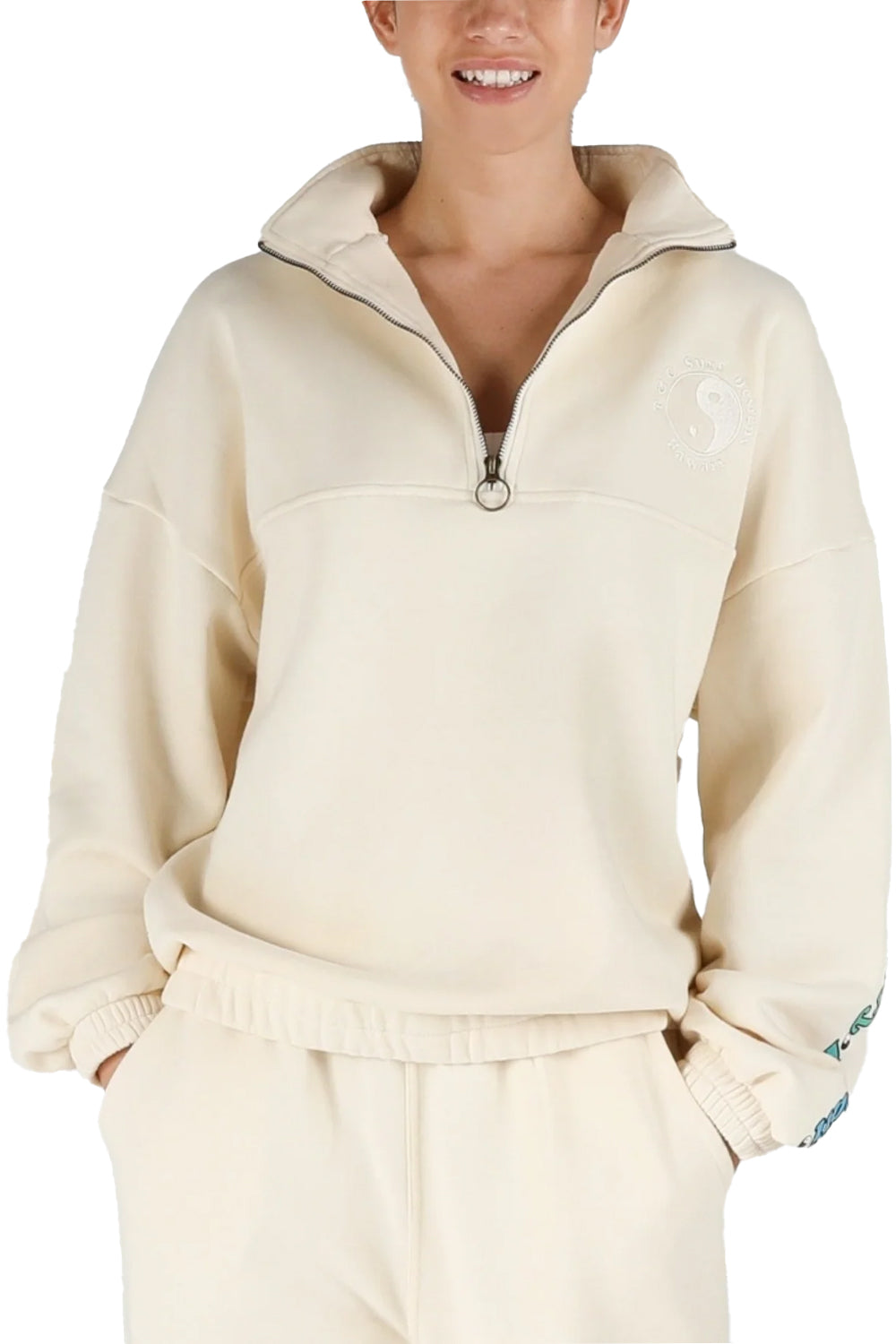 Town and Country Womens On Rail Half Zip Crew