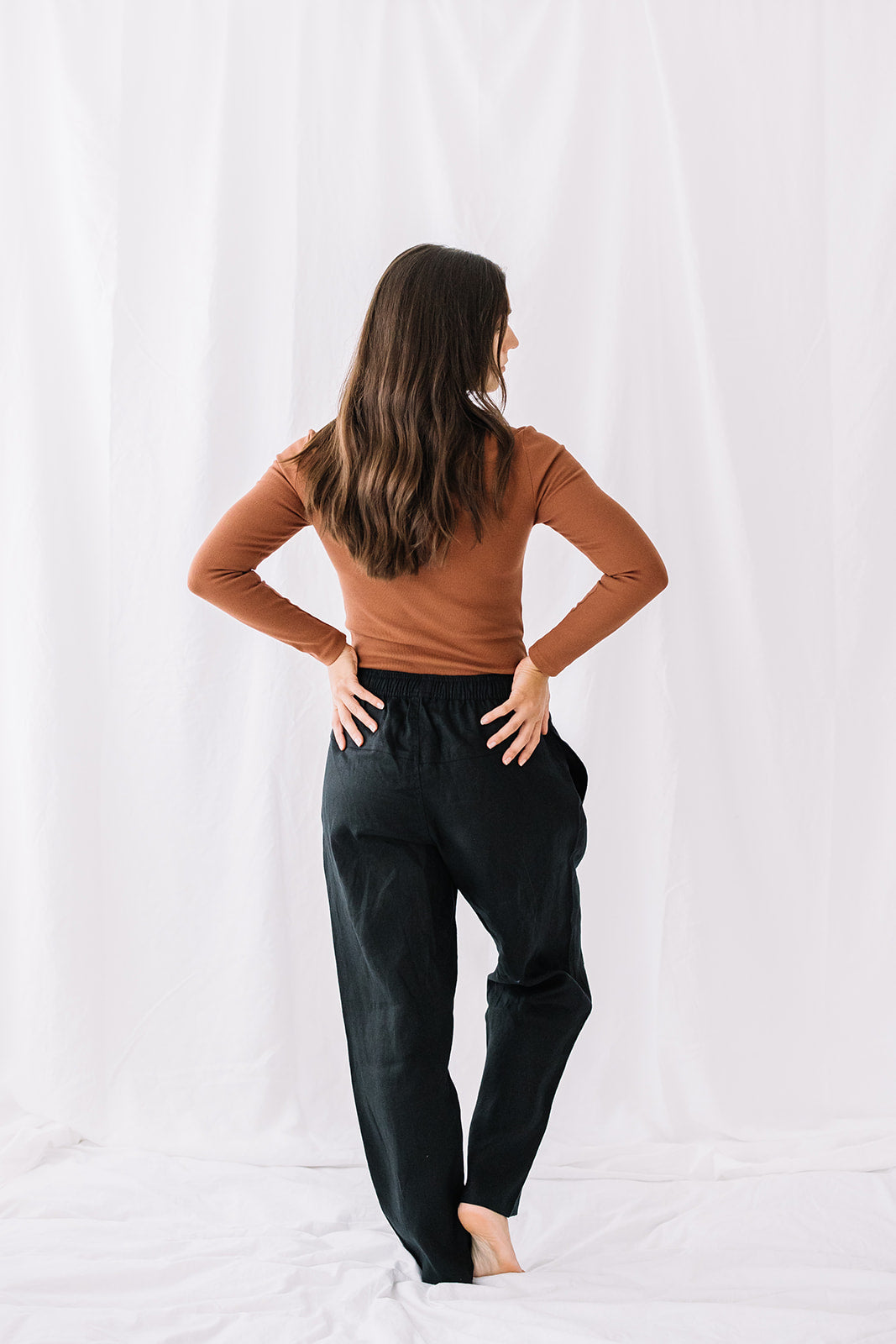 Sanbasics Women's Elastic Wide Pant
