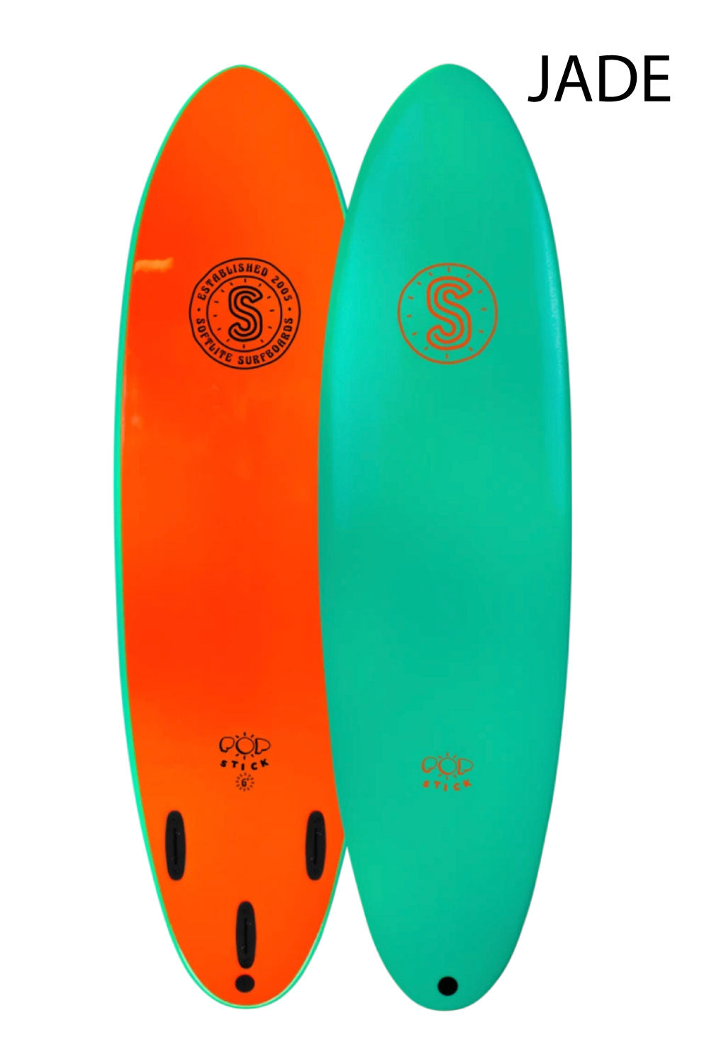 5'6 Softlite Pop Stick Softboard - Comes with fins