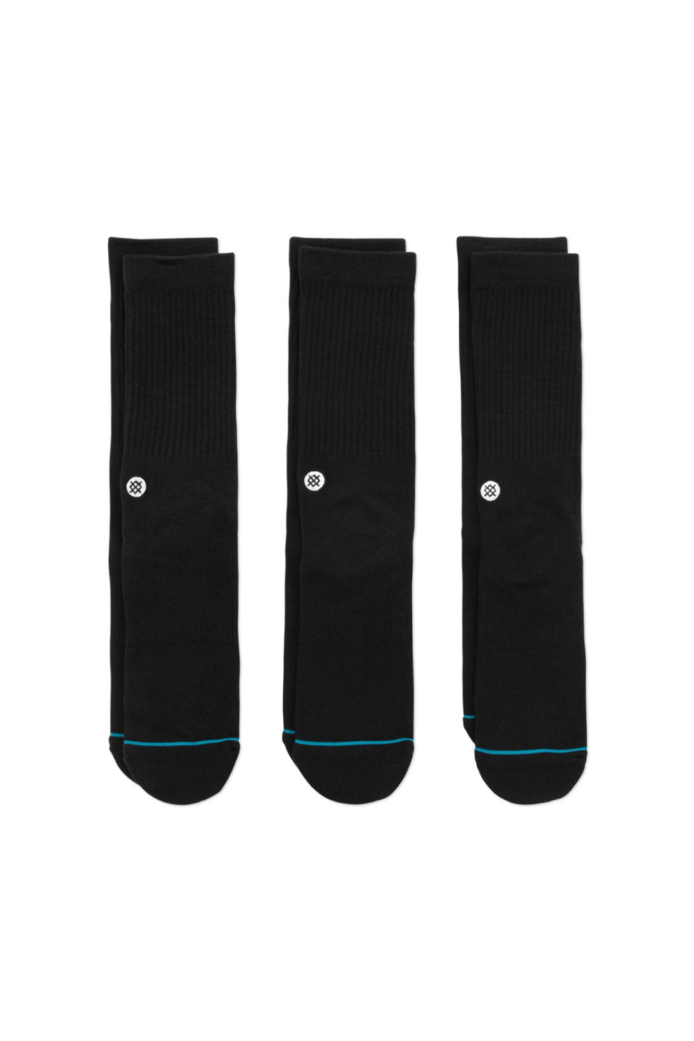 Stance 'ICON' 3 Pack Adult Socks - Black