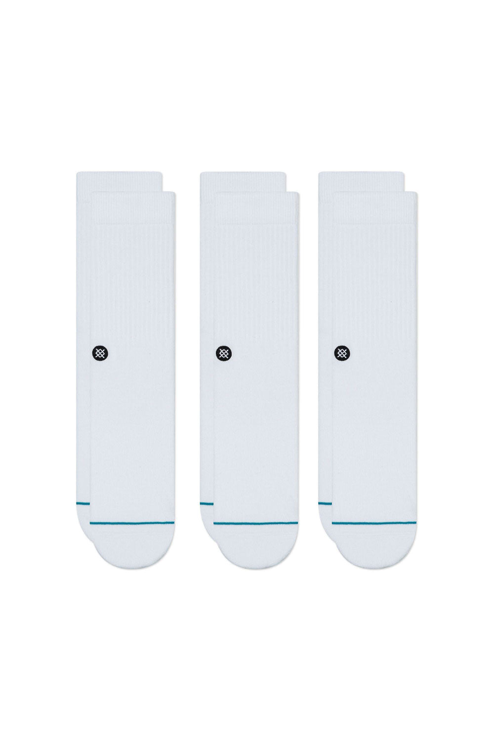Stance 'ICON' 3 Pack Adult Socks - White
