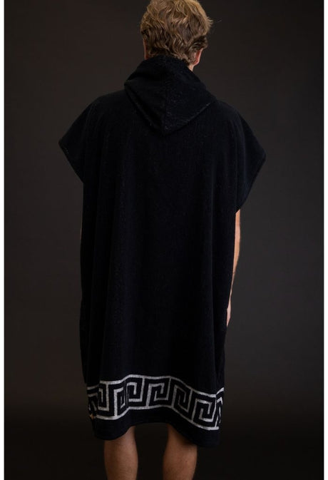 Rhythm Wavy Border Beach Poncho