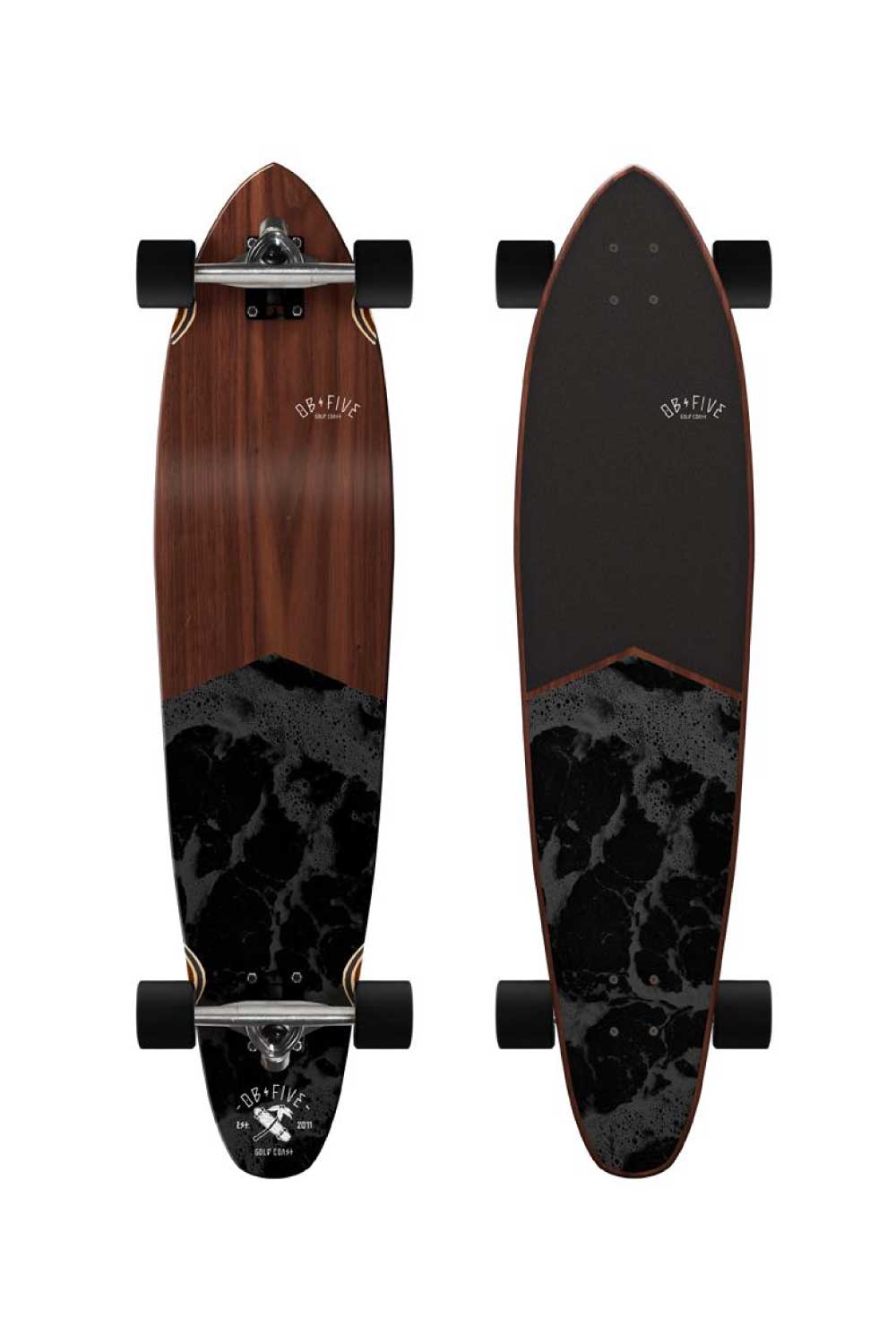 OBfive Dark Waters Longboard 38" Skateboard