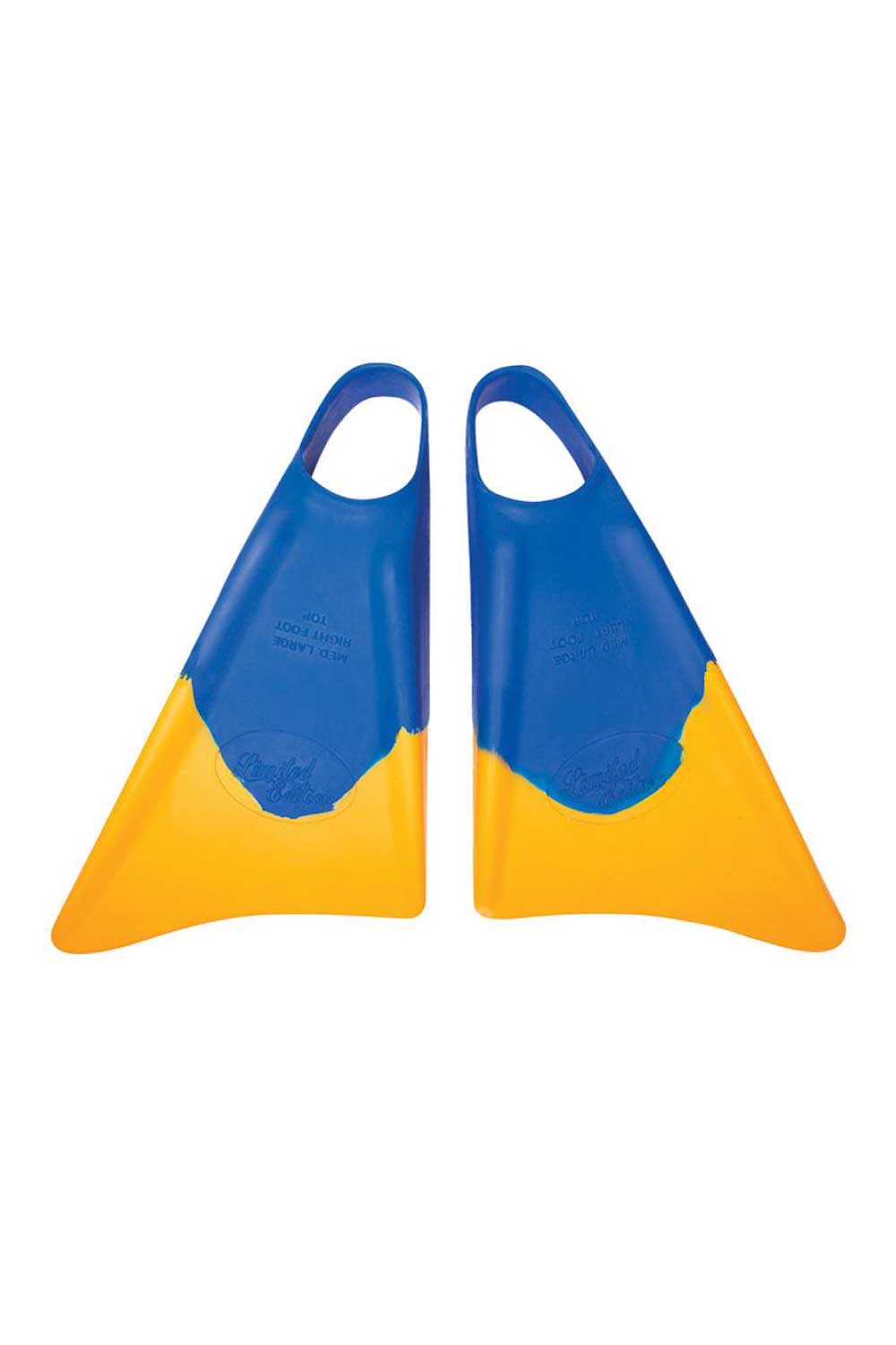 Limited Edition Bodyboard Fins Blue/Gold