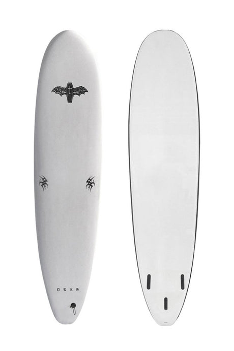 7ft Drag Board Co Coffin Softboard - Comes with fins