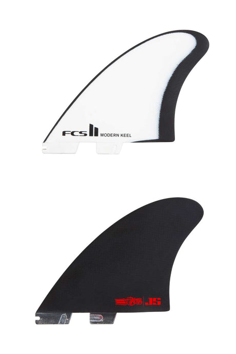 FCS2 Modern Keel Fibreglass Twin Fin Set