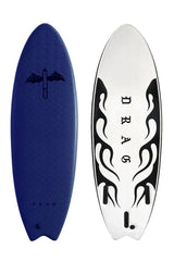 Drag Board Co Dart 5’6 Thruster Softboard - Comes with fins