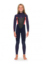 ROXY 3/2mm Girls Prologue Black Zip Steamer