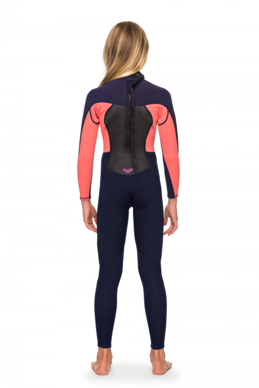 ROXY 3/2mm Girls Prologue Black Zip Steamer