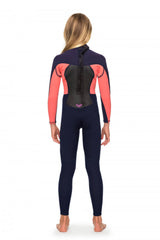 ROXY 3/2mm Girls Prologue Black Zip Steamer