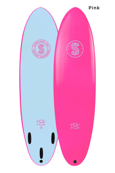 6ft Softlite Pop Stick Softboard - Comes with fins