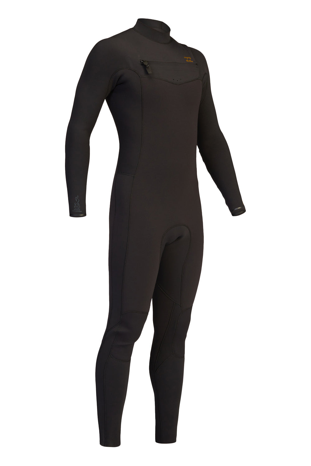 Billabong 3/2mm Revolution Chest Zip Steamer Wetsuit - Black Clay