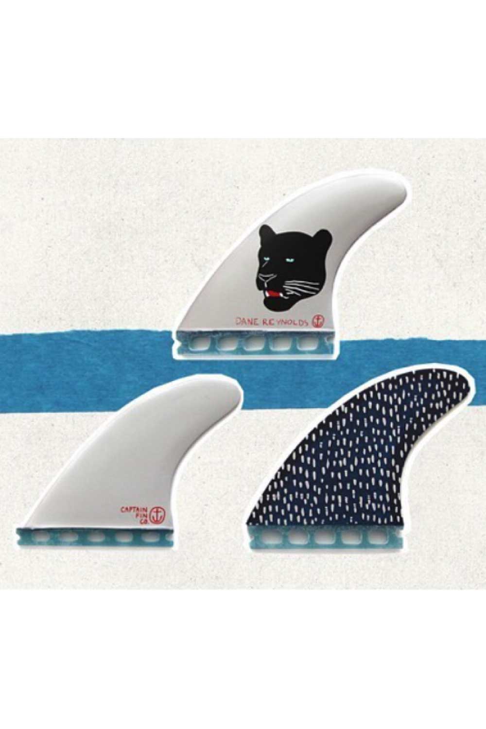 Captain Fin Co Dane Reynolds Thruster Fin Set Single Tab (Futures)