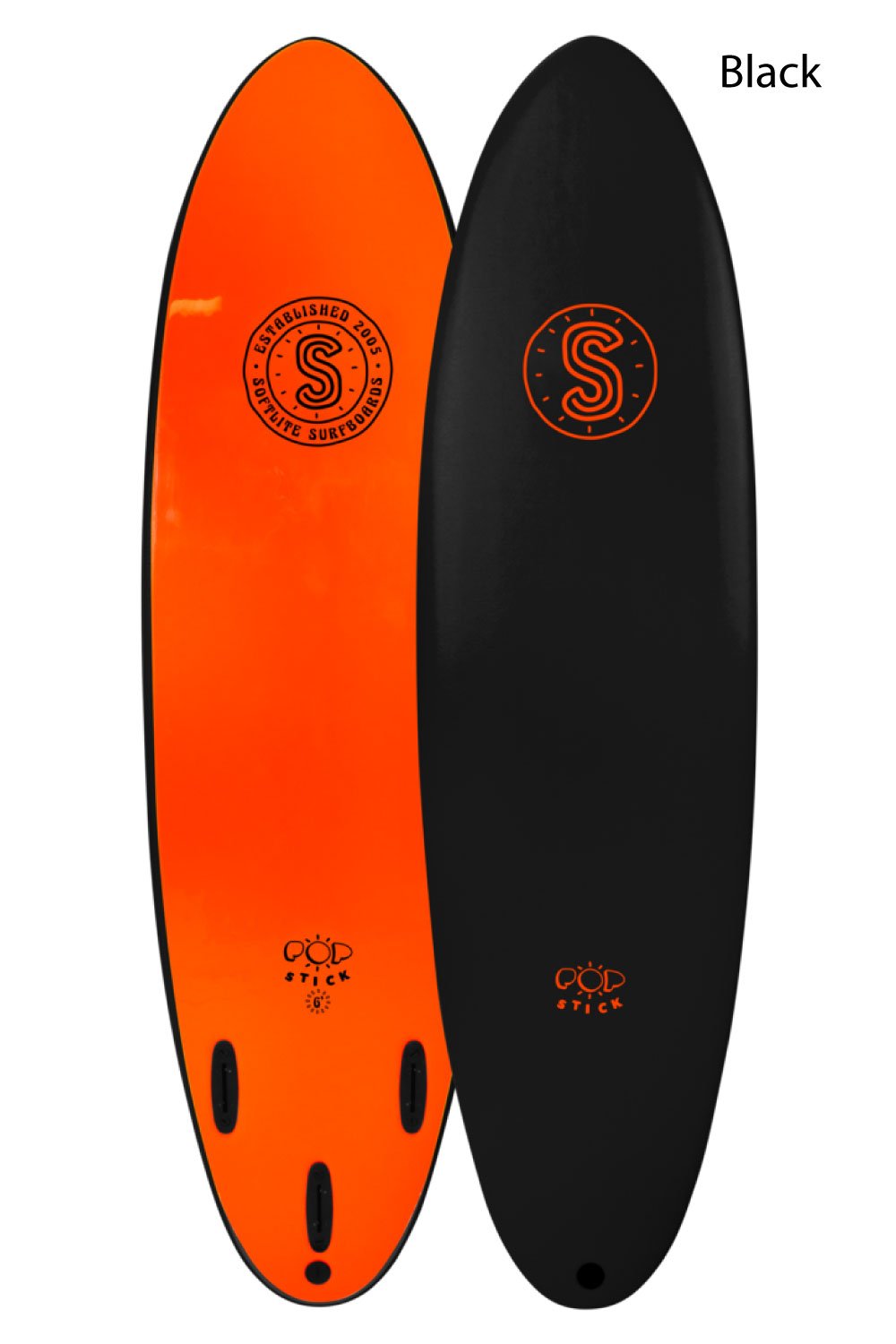 6ft Softlite Pop Stick Softboard - Comes with fins