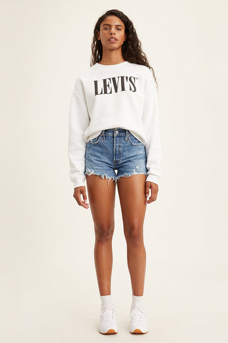Levis Womens 501 Original High-Rise Denim Shorts