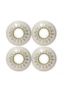 Type S Wheels Odd Line White Skateboard Wheels - 57mm 98a (Set of 4)