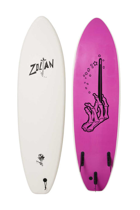 6ft Drag Board Co Zoltan Magic Wand Softboard - Comes with fins