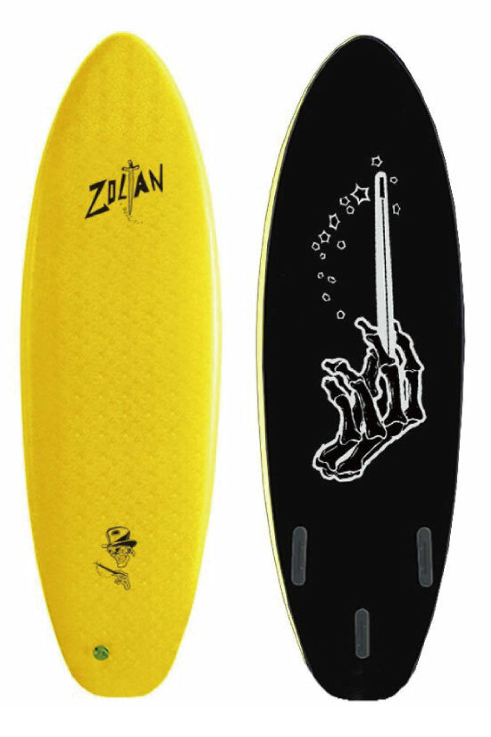 6ft Drag Board Co Zoltan Magic Wand Softboard - Comes with fins