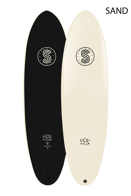 6ft Softlite Pop Stick Softboard - Comes with fins