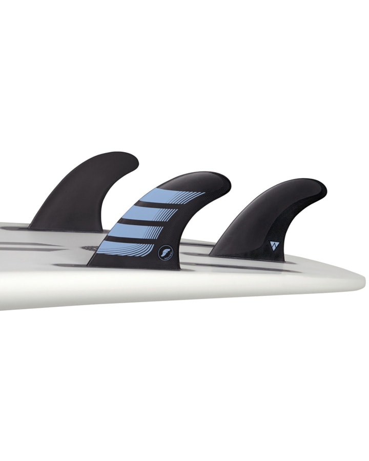 Futures Fins F2 Alpha Thruster Carbon/Lavender Tri Fin Set - Extra Small (Grom)