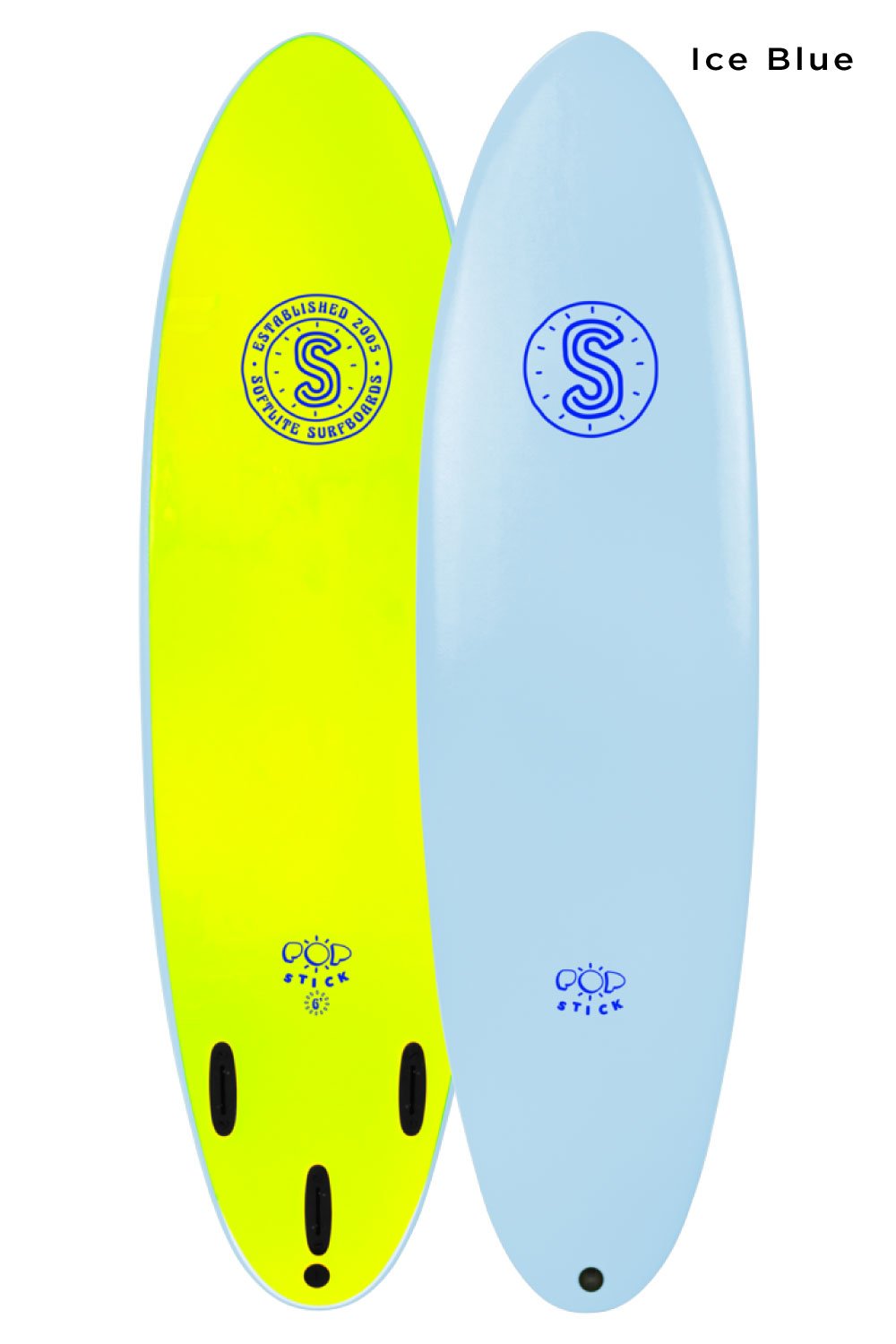 5'6 Softlite Pop Stick Softboard - Comes with fins