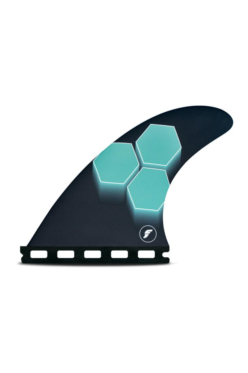 Futures Fins AM1 Honeycomb Medium Thruster Fin Set - Teal/Navy