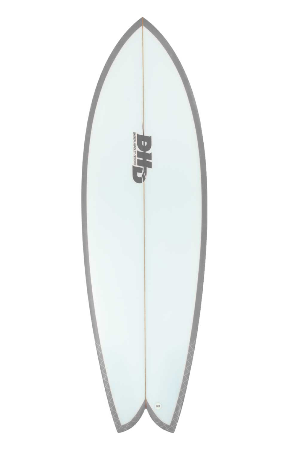 DHD Mini Twin Summer Series Fish Surfboard Grey