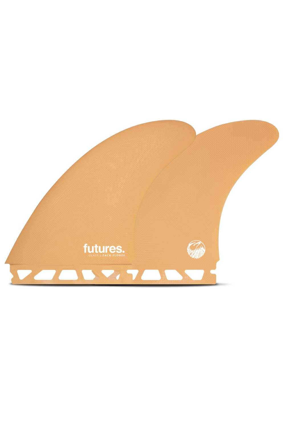 Futures Fins Zack Flores Fibreglass Twin Fin Set - Orange