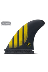 Futures Fins P4 Alpha Thruster Fin Set - Carbon/Yellow