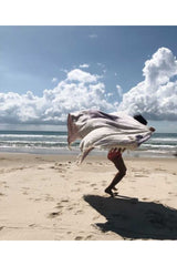 Salty Shadows Jacquard Weave Turkish Beach Towel