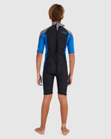 Billabong Boys 202 2mm Absolute Back Zip Short Sleeve Springsuit