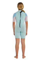 O'Neill 2mm Girls Reactor II Back Zip Short Sleeve Spring Suit