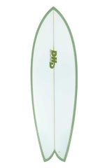 DHD Mini Twin Summer Series Fish Surfboard green