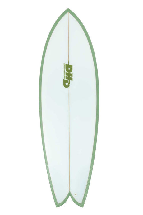 DHD Mini Twin Summer Series Fish Surfboard green