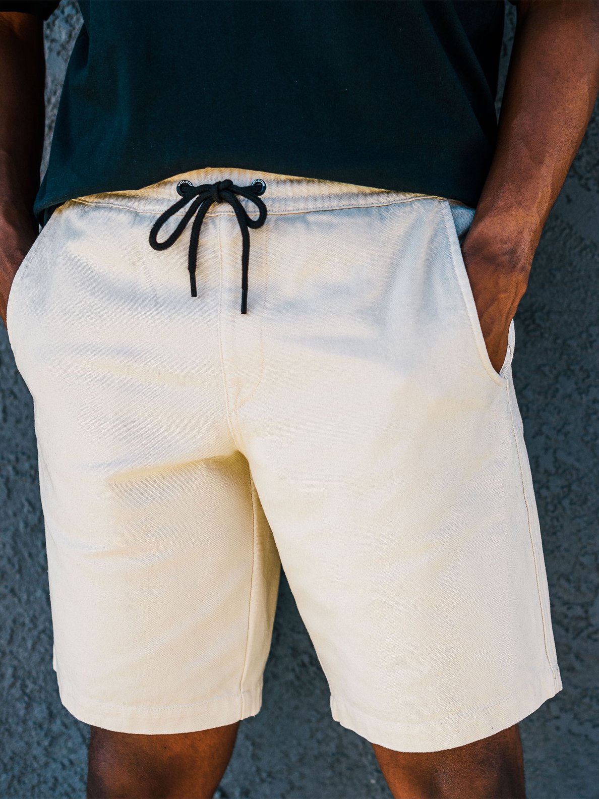 Volcom Rainer elastic waist short 20"- whitecap grey