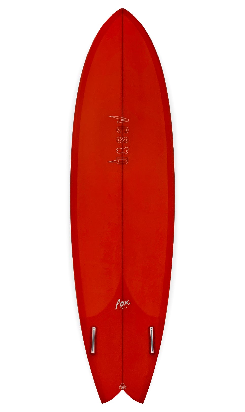 ACSOD Fox Tail Twin Fin Mid Length Surfboard