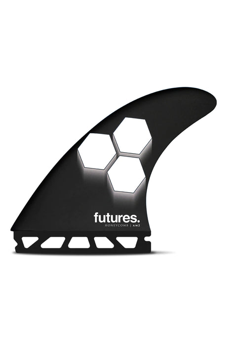 Futures Fins AM2 Honeycomb Tri Fin Set - Black/White