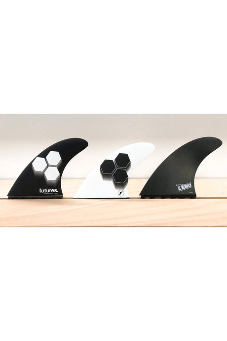 Futures Fins AM2 Honeycomb Tri Fin Set - Black/White