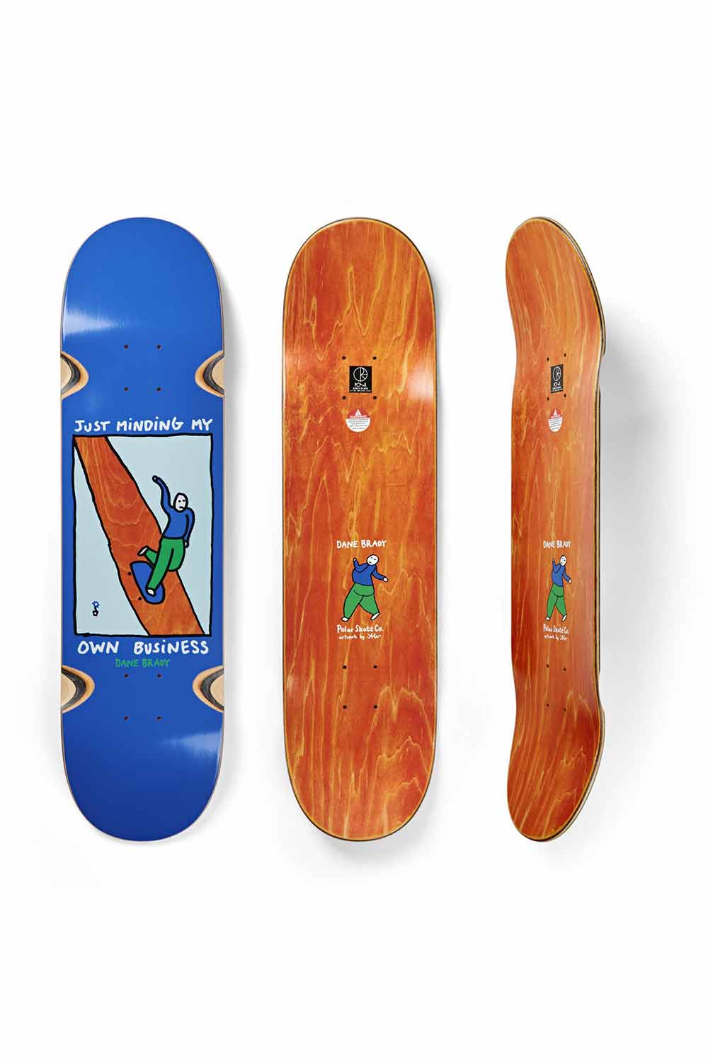 POLAR 9.0 DANE BRADY　スケボー　デッキ　廃盤　未使用 Polar Skate Co | Dane Brady Just Minding My Own Business Deck