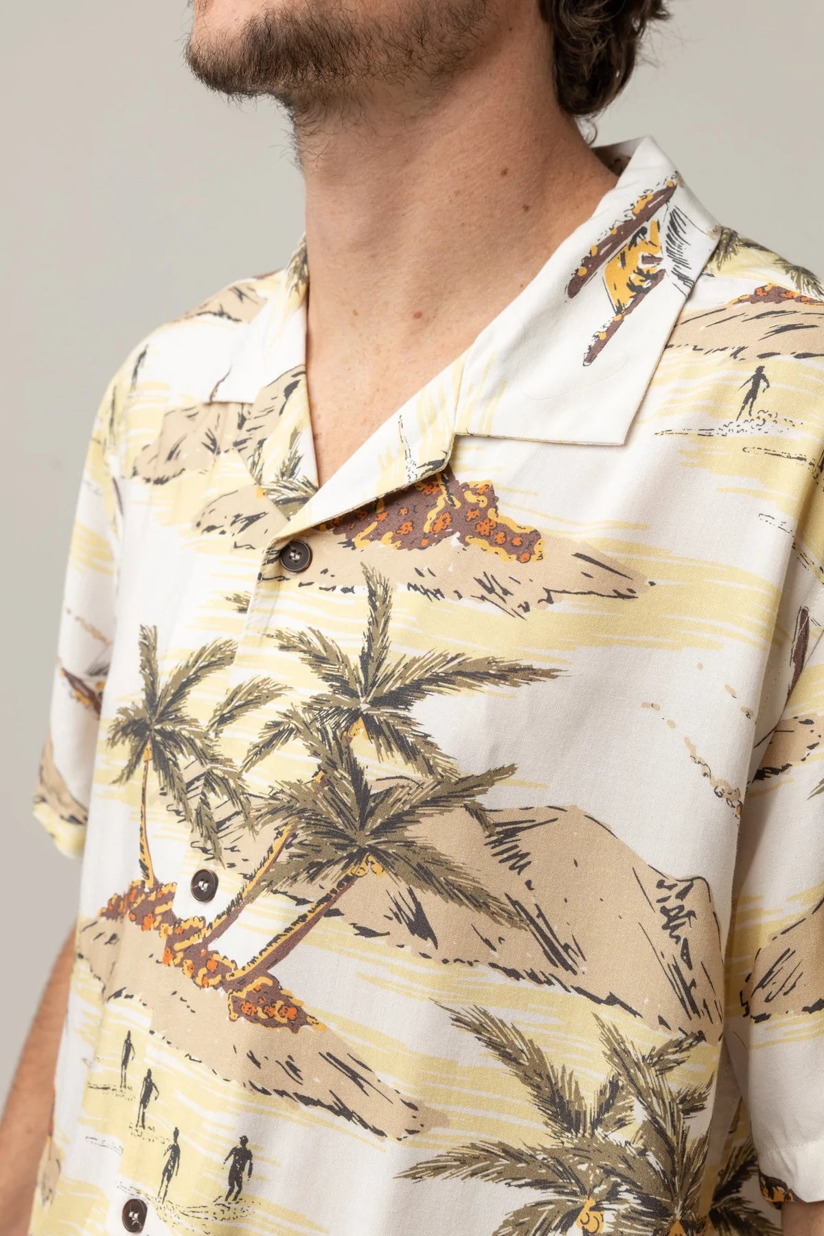 Rhythm Mens Tropic Short Sleeve Shirt