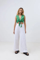Rhythm Womens Valentina Tie Front Top | Sanbah Australia