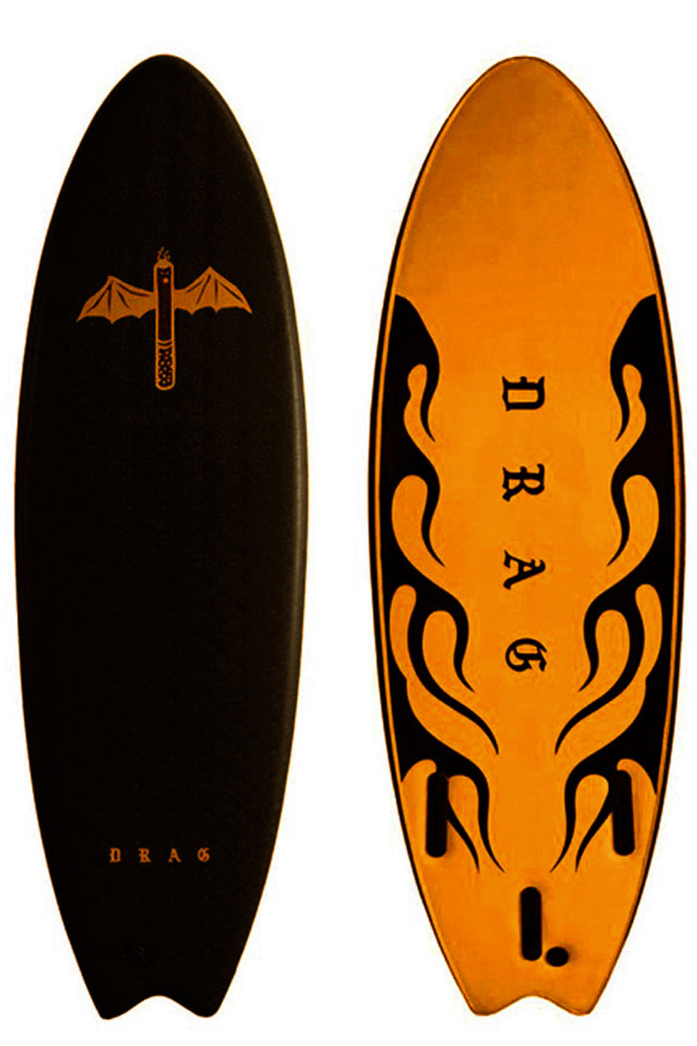 Drag Board Co Dart 5’6 Thruster Softboard - Comes with fins