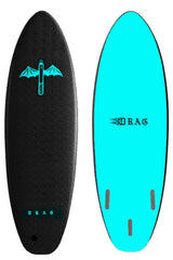 Drag Board Co Dart 6’6 Thruster Softboard - Comes with fins