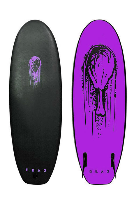 4'10 Drag Board Co Drumstick Twinny Softboard - Comes with fins
