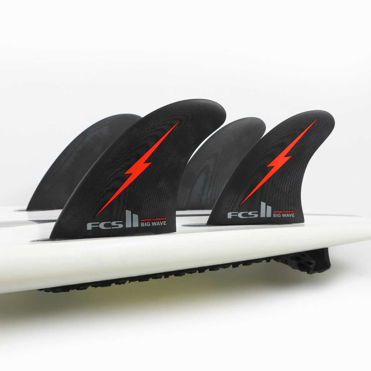 FCS 2 Big Wave G10 Nathan Florence Quad Fin Set