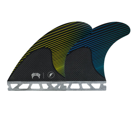 Futures Fins Mayhem Medium Thurster Set Yellow/Blue
