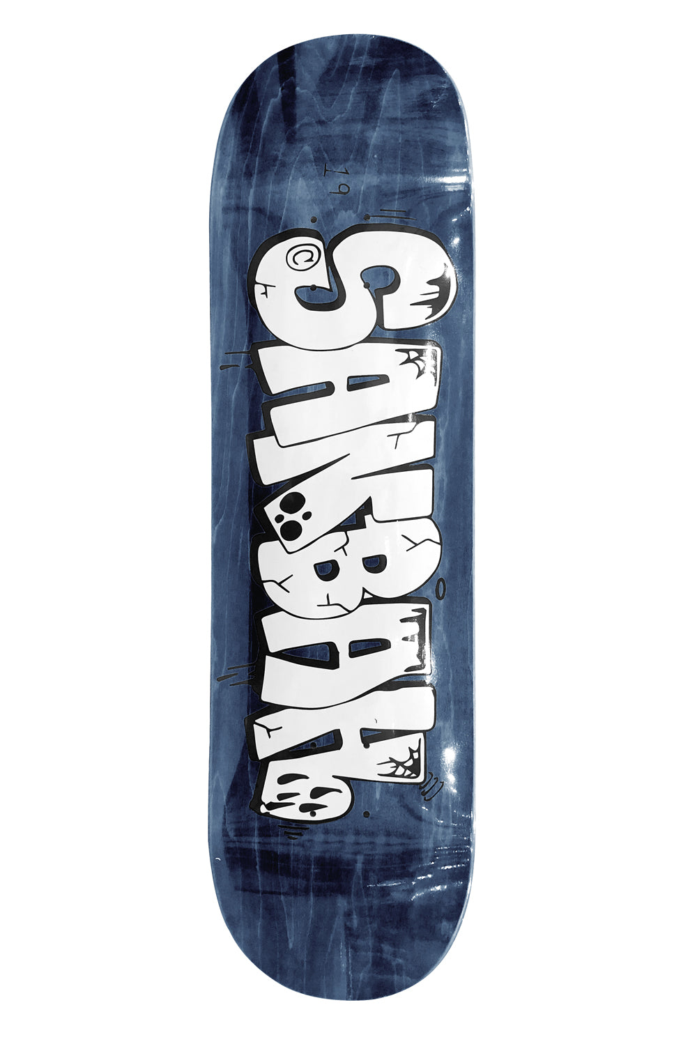 Sanbah Graff Skateboard Deck - Blue
